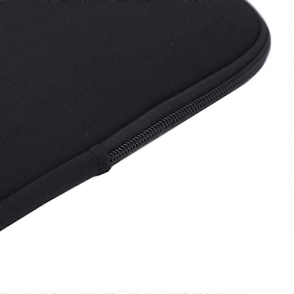 15,6 tums laptopfodral Mjukt fluffigt foder Dragkedja Vadderad väska Kompatibel med 15,6\" Notebook Dator Ultrabook, Svart