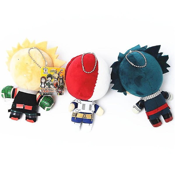 Anime My Hero Academia -pehmolelut Midoriya Izuku Bakugou Katsuki -sarjakuvahahmo Pehmeä nukke Lapsille lahjat Lelut Satunnainen 1kpl