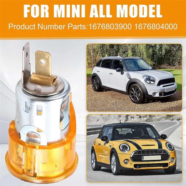 Billighter Base Lighter Socket Plug Elementer Bezel 51167052720 For MINI Biltilbehør