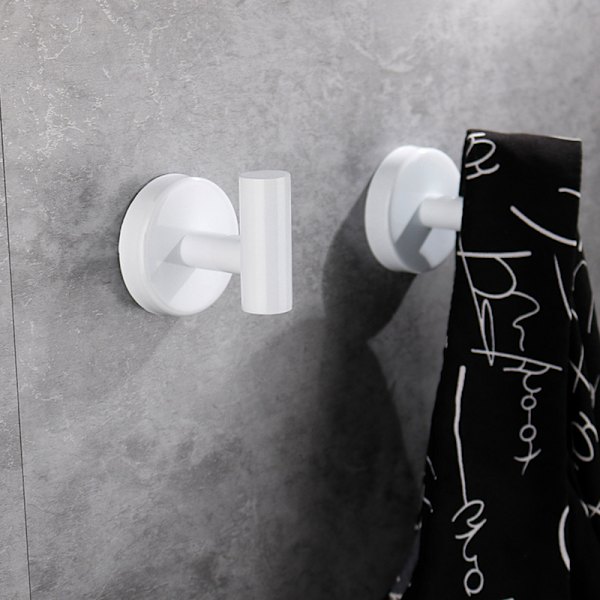 2-pack Wall Hooks - White Self-Adhesive Hooks