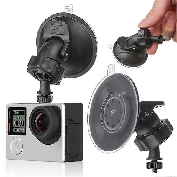 Bilmonterat Universellt Inspelningsfäste Dash Cam Hållare Kamerastativ Sugkopp Auto Stabiliserande Sugkoppsfäste Tillbehör