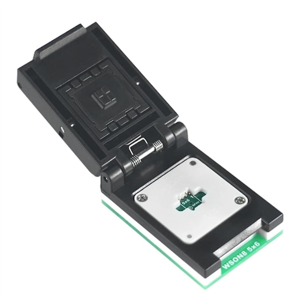 QFN8 WSON8 DFN8 5x6/6x8 IC-uttag Universell adapter för SPI NAND NOR Flash MLF8 MLP8 SON8 med hög