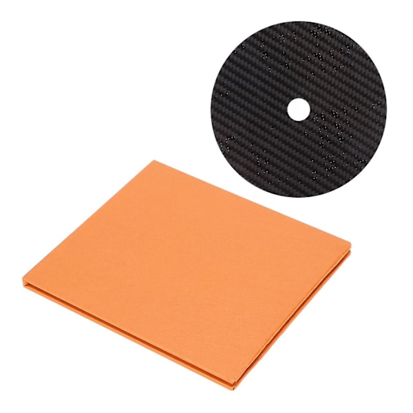 CD DVD Stabilisator Kulfiber 0,2 mm Tuning Mat Disc Stabilisator til Top Tray Afspiller Sort