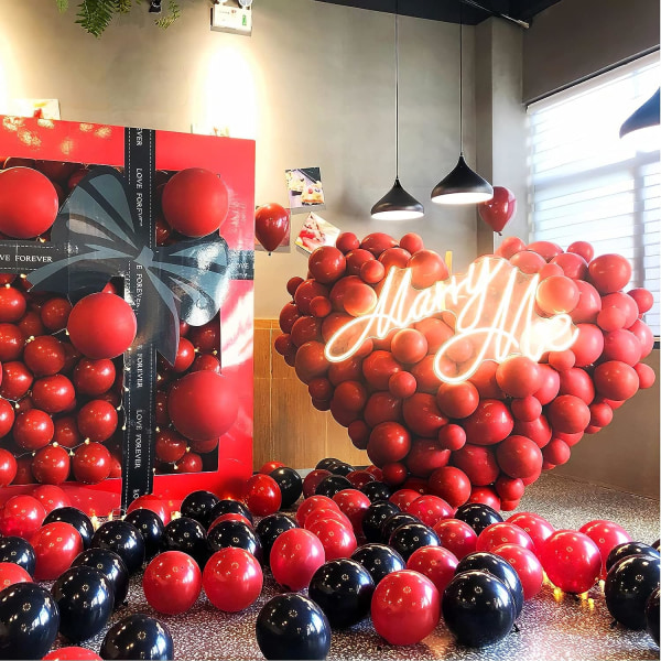 Röda ballonger 12 tums 100 pack latex ballong festdekoration