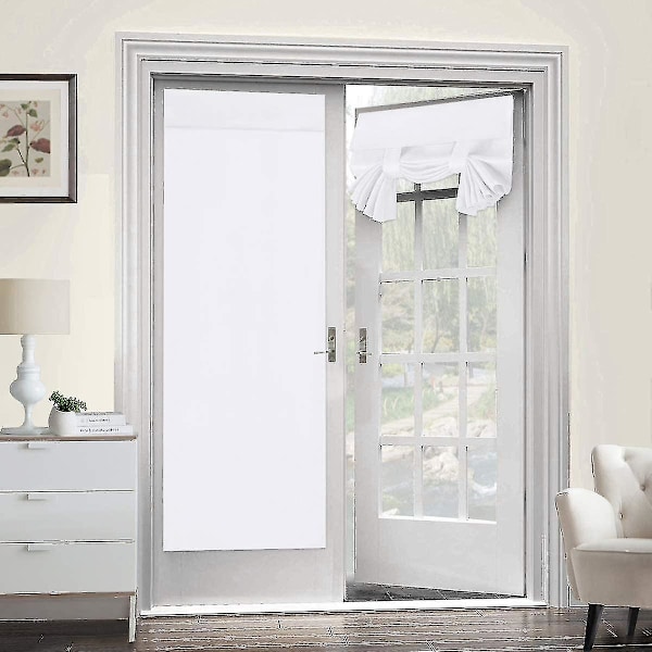 Termiskt isolerad mörkläggande dörrgardin, 26 x 68 tum K-STORLEK, FÄRG: 2 st, vit