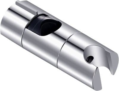Dusjholder, 18-25 mm justerbar diameter, krom + ABS design dusjhodeholder, egnet for dusjstang