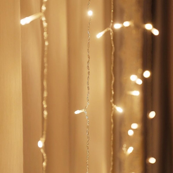 Stringlys, festlige dekorative strengelys, varmhvite, 240LED(2m), innendørs og utendørs dekorasjon,