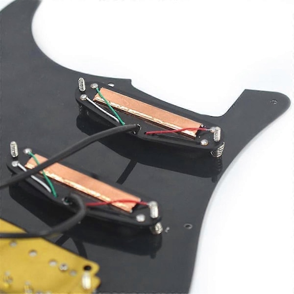 Svart 3-lagers Elgitarr Humbucker Vänsterhänt Plektrumskydd Pickup med Singlecut-Koppling Laddad Pre