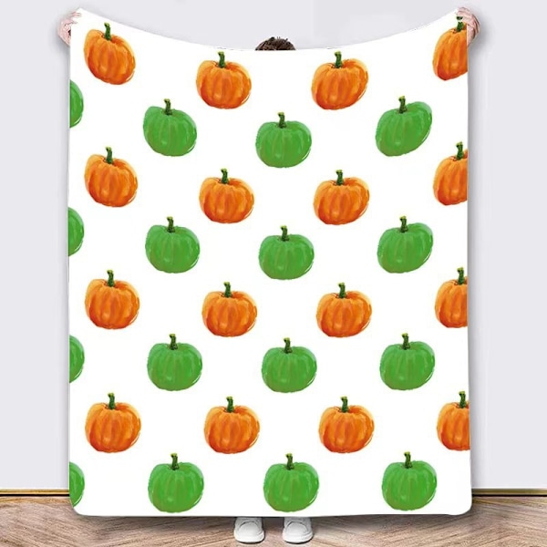 Halloween-teppe - plysj Halloween-teppe - koselig flanell grå Halloween-dekorasjon for fest sofa seng stue 50\"x60\" stil 47