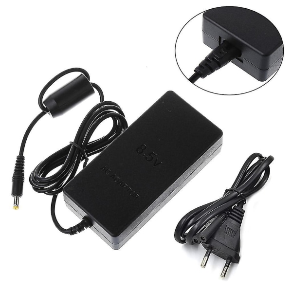 Vegglader AC-adapter strømforsyningskabel for PS2 EU-plugg