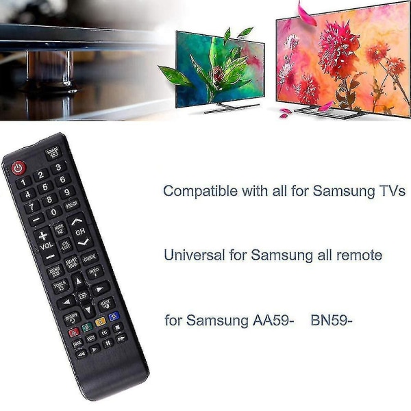 Universal fjernbetjening til Samsung Smart TV - erstatningsfjernbetjening til Samsung HDTV LED Smart TV