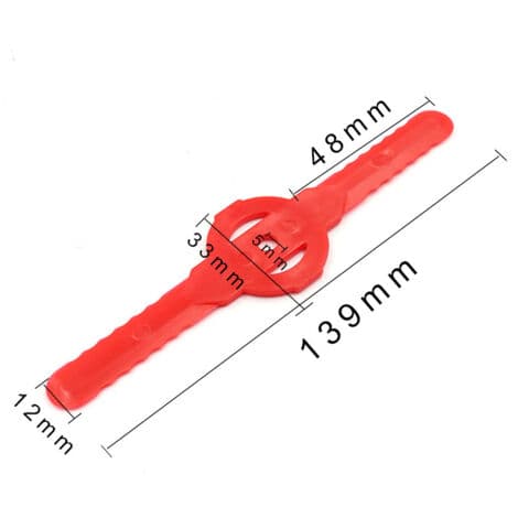 Erstatningsplastblader for gresstrimmere, 8 stk. plastgressklipperblader, gressklipperblader, gresstrimmer krattkutterblader