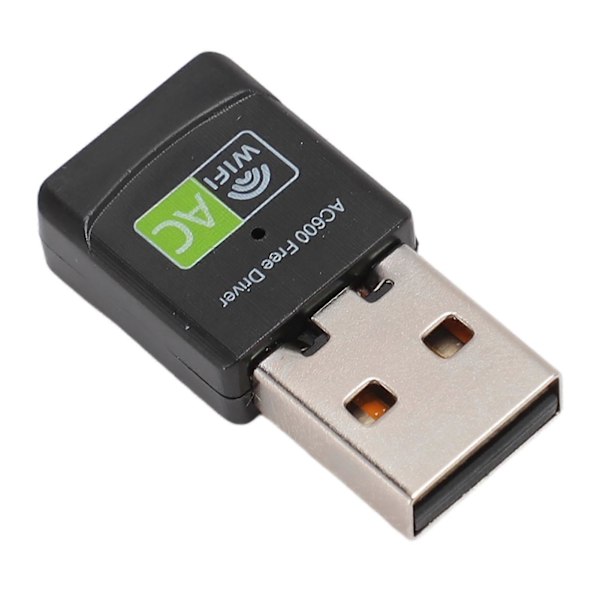 USB WiFi-adapter for PC 600 Mbps 2,4G 5G Dual Band Trådløs Nettverkssender Støtte AP-modus USB WiFi-dongle for Windows