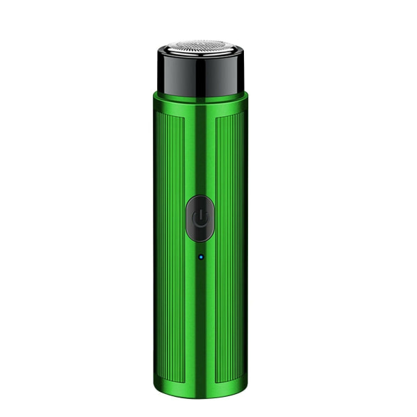 R-azor Mini elektrisk barbermaskin Avtakbar vaskbar H-ead-design USB-drevet Innebygd 160mAh oppladbart batteri for daglig familiereise, grønn