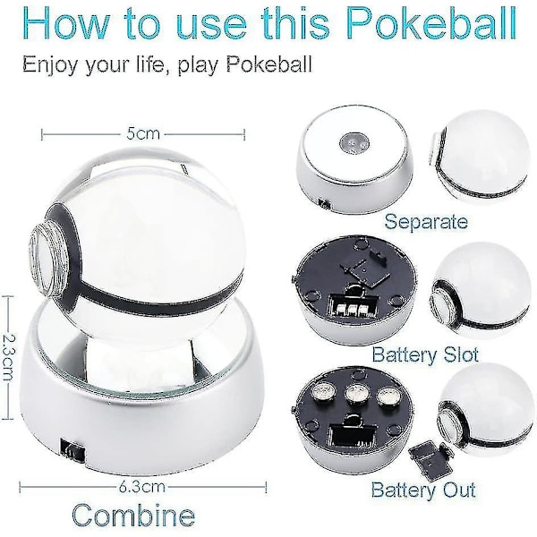 Glödande kristall Pokeball