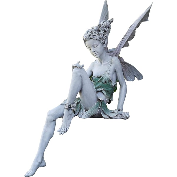 Hagefigurer Alver Sittende Engelstatue Hagefigurer Fairy Statue Hagedekorasjon