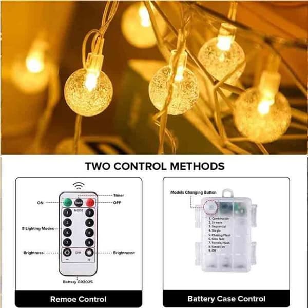 60 LED lyslenke - 7M - 8 moduser - IP65 vanntett