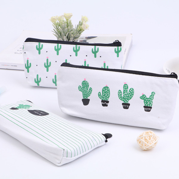 Kreativt sött case med stor kapacitet, väska (flera kaktusar)