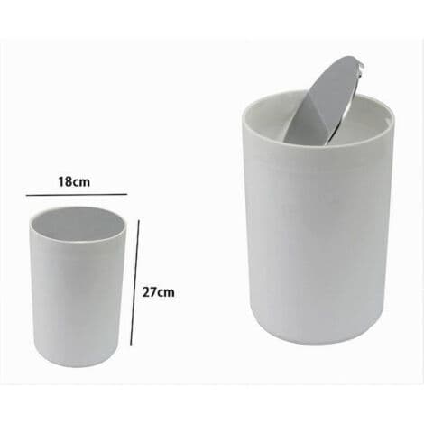 Vit Avfallshink Badrumsmöbler Tipplock 79867