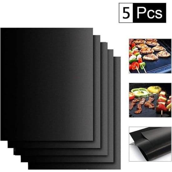 5-pack Bakmattor - Non-stick - Återanvändbara - För Grill och Ugn