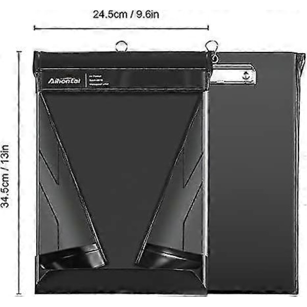 Vattentät Urklipp, Aihontai Professionell Urklippsförvaring A4 Brev Porträttstorlek Memo Urklipp - Premium PVC-material för inomhus- och utomhusbruk 100