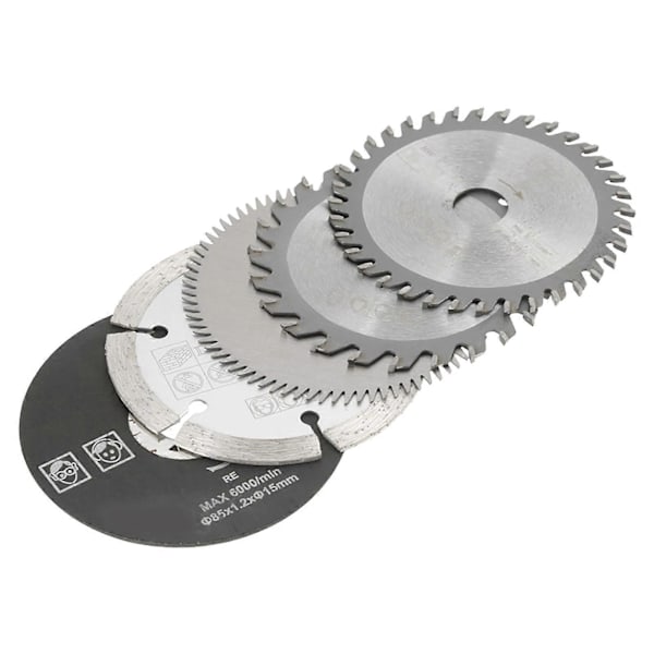 5st 85mm Innerdiameter 15mm Mini Hårdmetall Cirkelsågblad för Skärverktyg