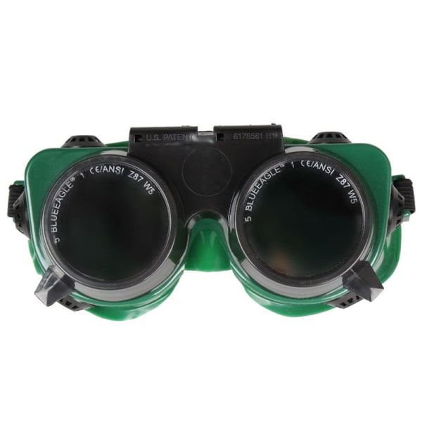 Goggles Sveisehjelm, sammenleggbare sveisebriller Slagbeskyttelsesbriller (grønn)