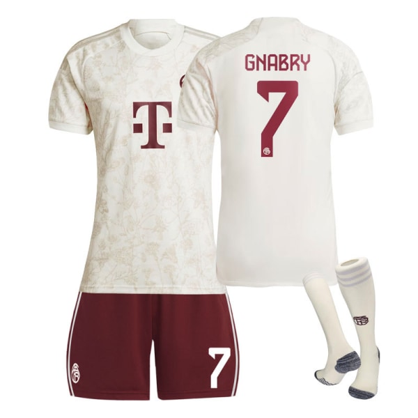 2324 Bayern München anden gæstetrøje børnemodel studerende voksen træning sportssæt holduniform herre- og damefodbolduniform No.7 2XL