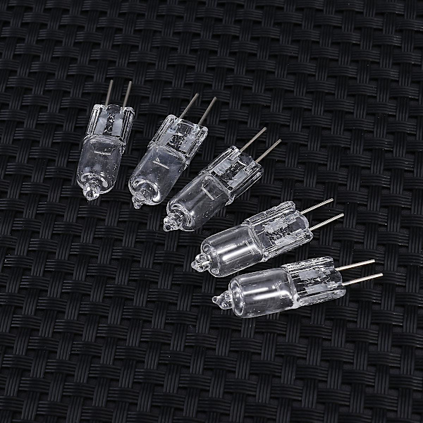 5 stk. 10W 12V 2900K G4 Base Bi-Pin Krystallampe Halogenpærer til Skabsbelysning Spotlight