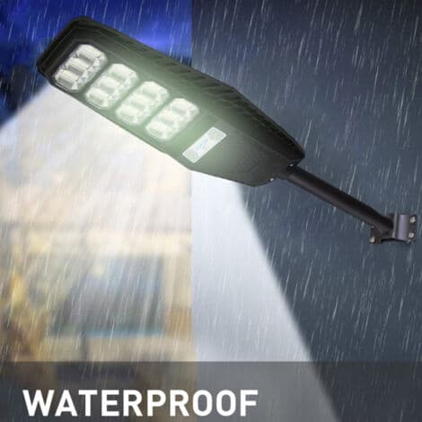 200 Watts LED Solar Street Light PIR Sensor Remote Control Support