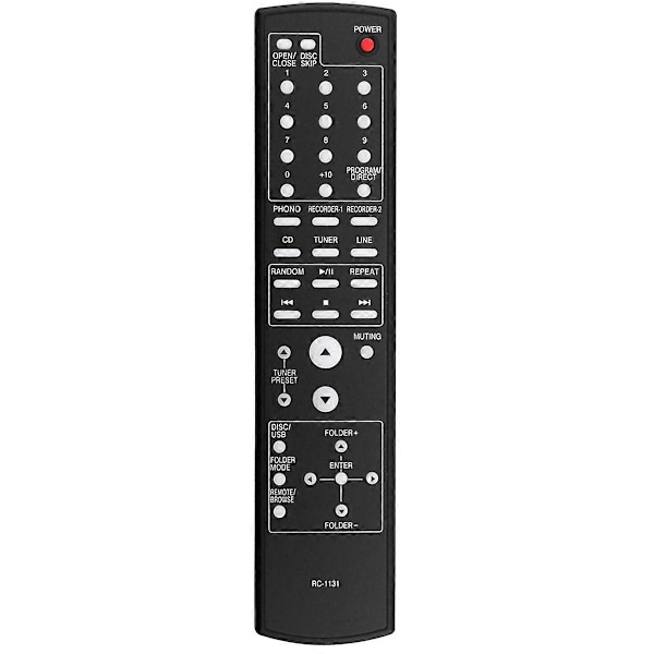 Erstatningsfjernkontroll RC-1131 for AV-receiver effektforsterkerkontroller