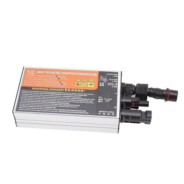 Solcelle mikroinverter nettkobling 18?60V høy konverteringsfrekvens vanntett nettkobling mikroinverter for generasjonssystemer AC220V 350W