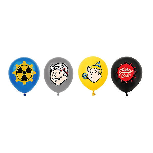 Fallout-pelin Vault Boy -lasten syntymäpäiväkoristeet, ilmapallot, banneri, kakunpäällinen, tarvikkeet