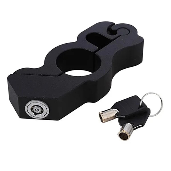 Motorcycle Handlebar Lock Handlebar Brake Handle Solid Lock Anti Theft Steal Lock Black