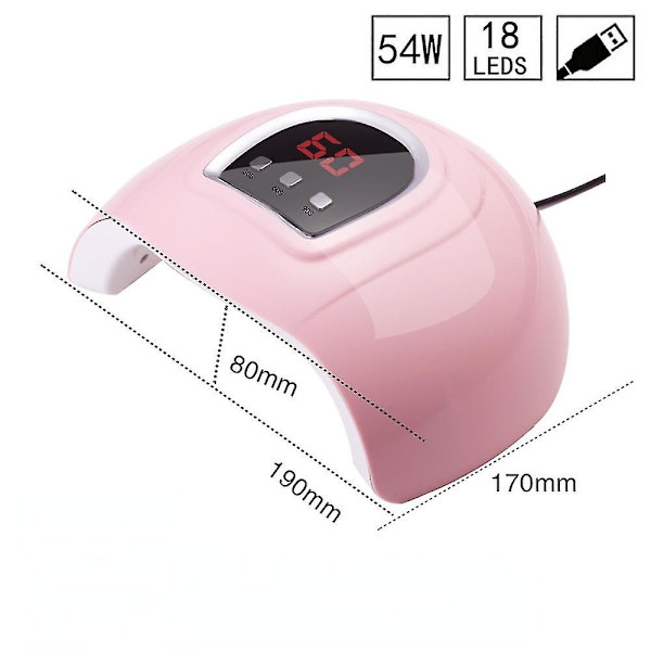 Neglelampe Pink Negle Fototerapimaskine (Pink)