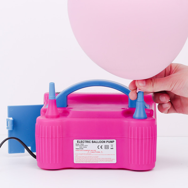 Elektrisk ballonpumpe til fest med dobbelt dyse ballonblæser (europæisk størrelse)