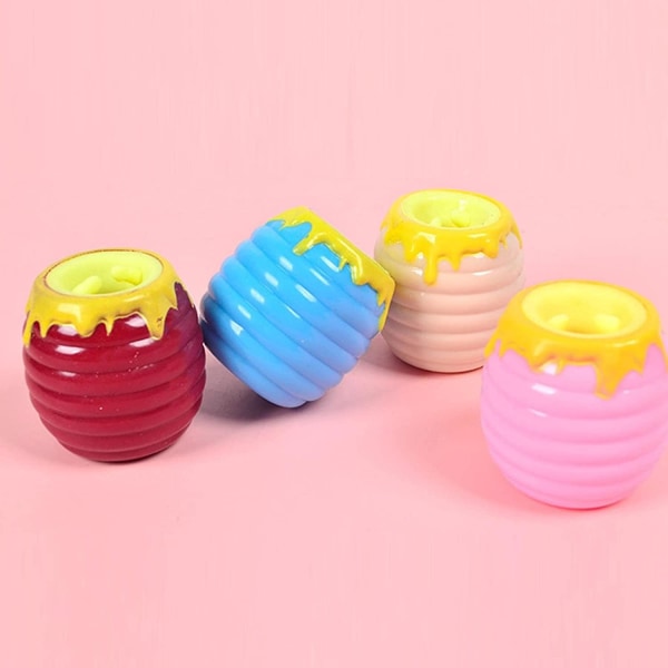 Fun Squeeze Toy Bee Out-honey Pot Animal Fidget Pers Cup -lelu