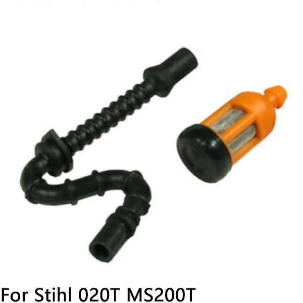 1* Polttoaineletku + 1* Polttoainesuodatin Sopii Kaasuttimen Sarjaan Polttoaineletkun Sarjaan Stihl 020T 020 T MS 200 200T Uusittu Ruohonleikkurin Osa