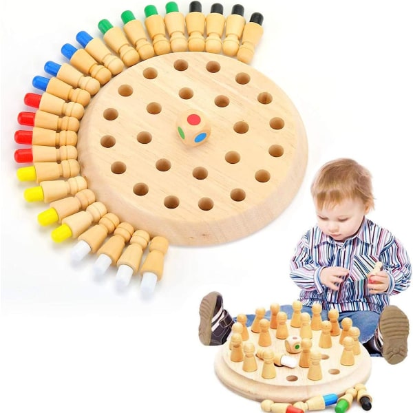 1-pack Barngemenskapsspel Smarta leksaker Färgstarkt minnesschack.