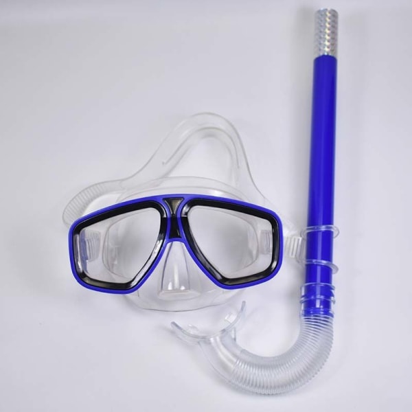 Snorkel snorkel mask set anti-fog vuxna simglasögon stor ram mask näsa 1PC