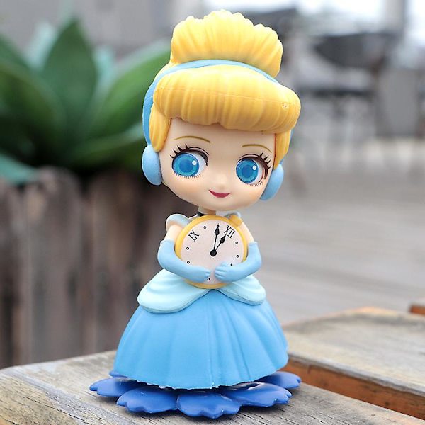 2023 Nya Q Posket Sweetiny Cinderella, Alice, Snövit, Belle, Tinker Bell PVC Anime-dockor - Samlarmodell Leksak - Födelsedagspresent