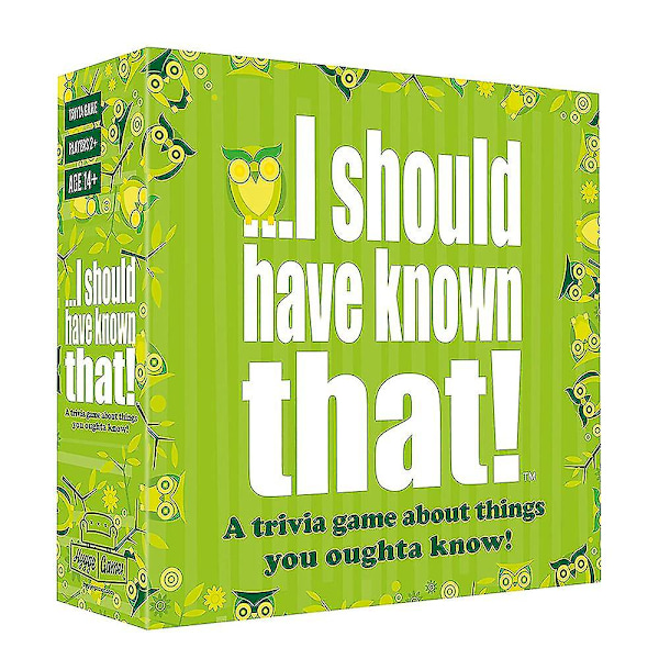 Festspelskortspel, I Should Have Known That! Trivia Game Vuxna Vänner Samlingsspel