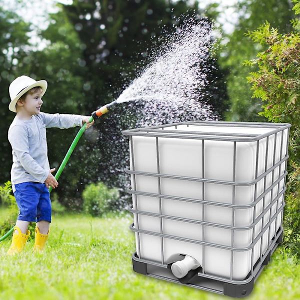 IBC Tank Tilbehør, IBC Adapter S60 x 6 Forlængelsesafstandsholder 60mm Ventil Tank 1000L Plastik Lige Grov Gevind S60 x 6 C Tilbehør