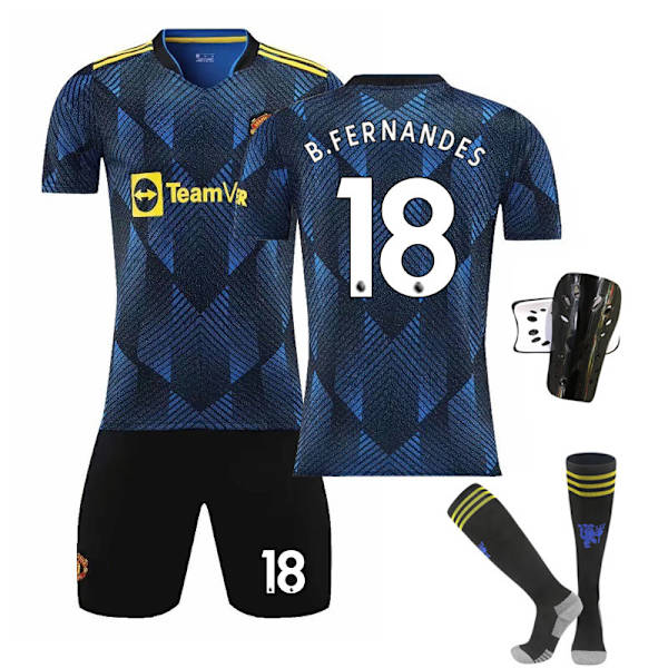 2122 Second Away Royal Blue Fotbollströja Barn Vuxen Kostym Primär och Sekundär Skola Studenter Träningsdräkt Nr 7 Stjärna 7 L#