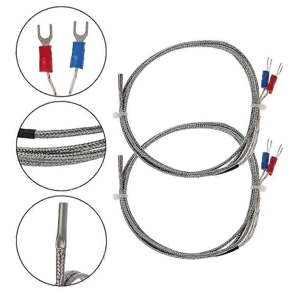 0 Till 600c K-typ Termoelement Probe Högtemperatursensor Termistorsensor