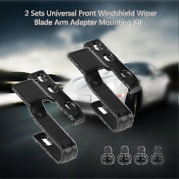 Universal Vindusviskerarm Adaptersett 3392390298. (svart) (2 stk) Ft