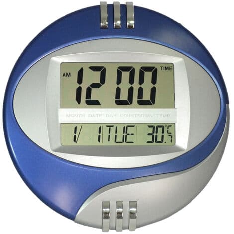 Digital väggklocka bordsvägg datumvisning temperaturvisning LCD-display