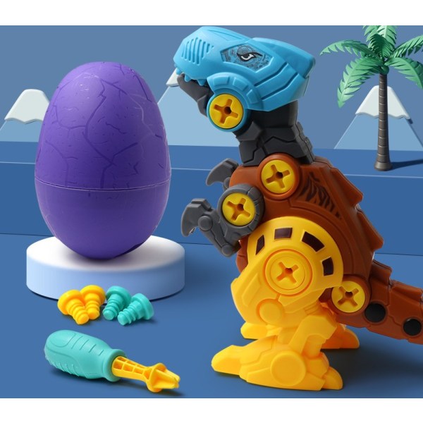 Dinosaur blind box legetøj: adskillelse og montering af børns dinosaur legetøj (tyrannosaurus rex)