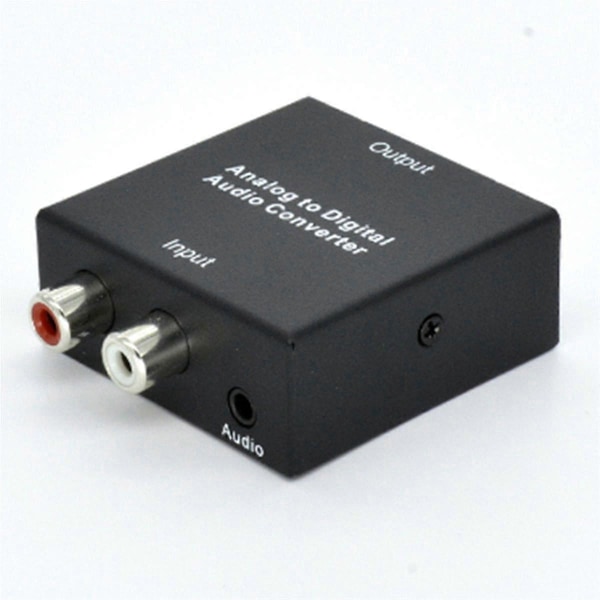 Analog till Digital Ljudomvandlare R/L RCA 3.5mm AUX till Digital Koaxial Toslink Optisk Ljudadapter för PS3
