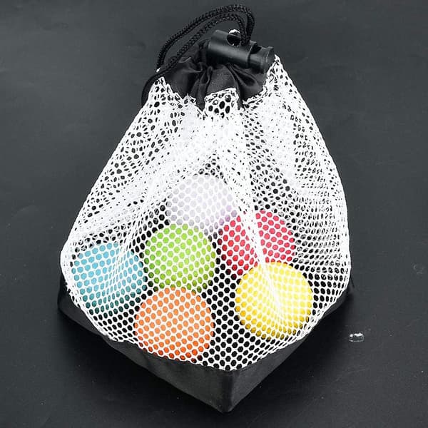Golfboldpose, Nylon Mesh Snørepose, Golftræningsboldpose Rummer 36 Golfbolde, Snørebåndslås Lukning Design Opbevaringsnetpose Golf Tilbehør